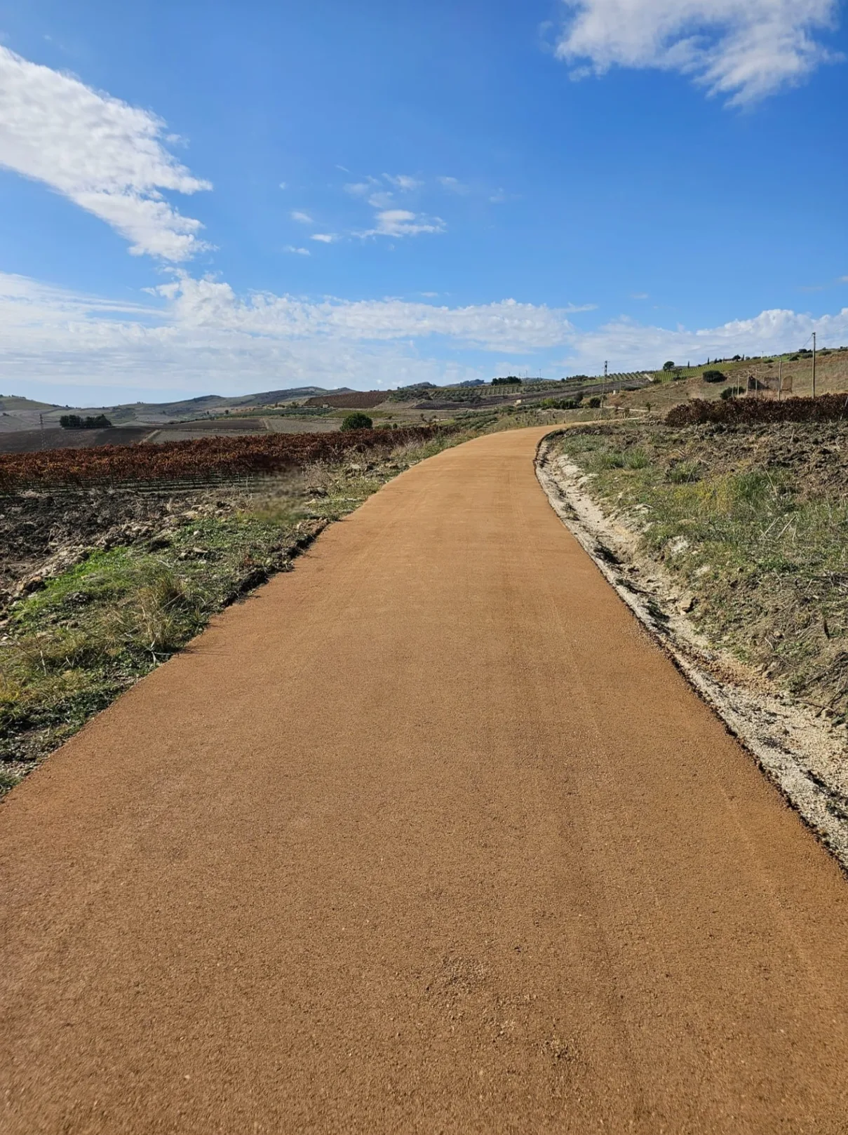 Camino agrícola estabilizado · Sicilia · Italia · Sistema SEI