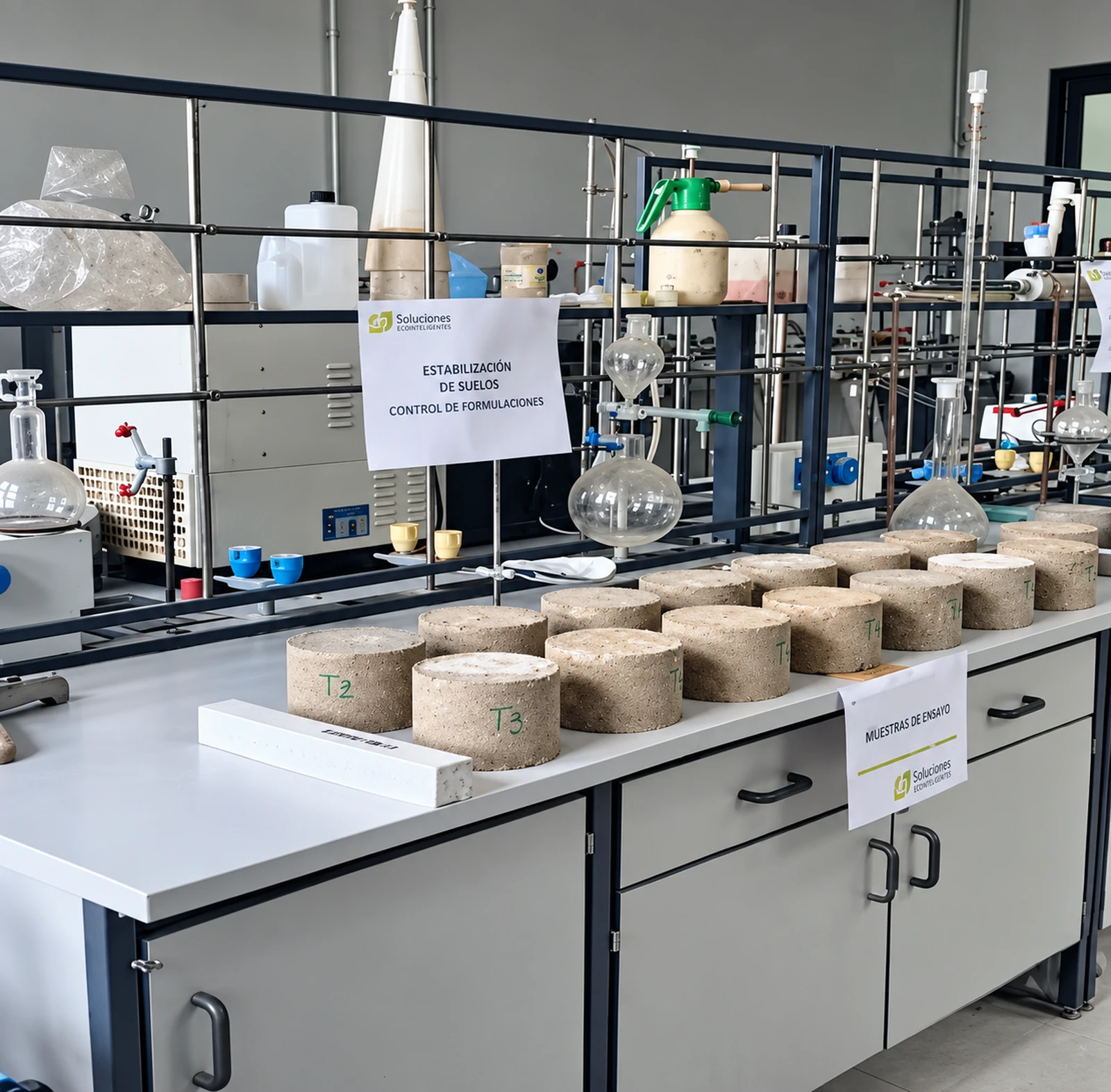 Definición de la solución en laboratorio para pavimento terrizo estabilizado